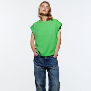 Zara Green Muscle Tee